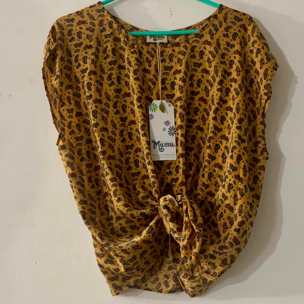 NWT Show Me Your Mumu sz S Paisley Top